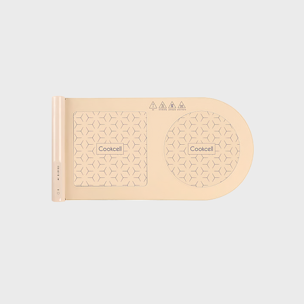 쿡셀 푸드워머 음식 보온기 매직 워머기 전기 보온 데우기 초슬림 실리콘 식탁 매트 2구 이미지 3