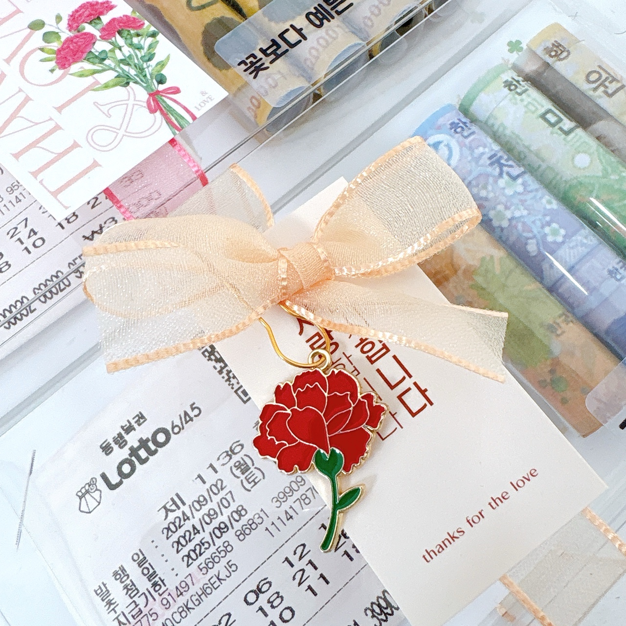 로또 용돈박스 맞춤레터링 추석 어버이날 선물 부모님 커플 생일 현금봉투 러브러브 이벤트