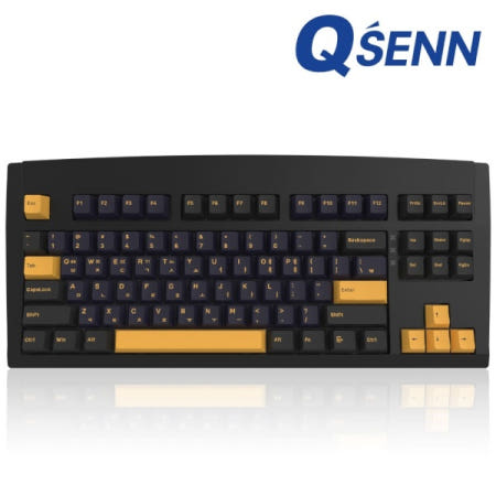 QSENN DT35 87 PBT 풀윤활 가스켓 유무선 기계식 키보드 오테뮤 저소음 피치축 V3