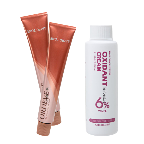 밀본 올디브 컬러 염색약 1제 80g+2제 100ml 11-CB : 모던루나