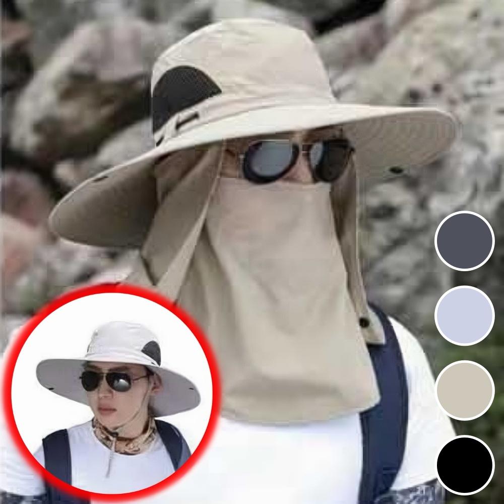 챙 넓은 모자 남자 정글 모자 여름 남성 야외 모자 이미지