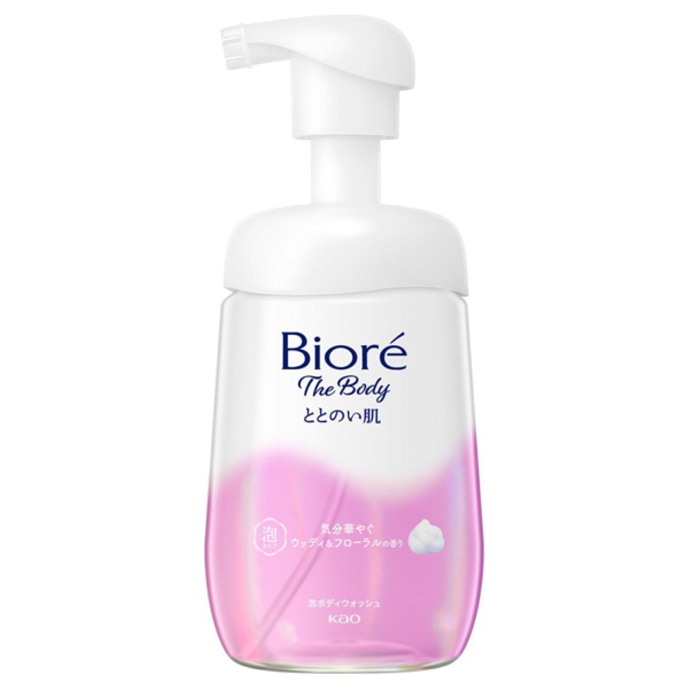 비오레 더바디 순한살결 거품타입 바디워시 본품 480ml 우디플로럴