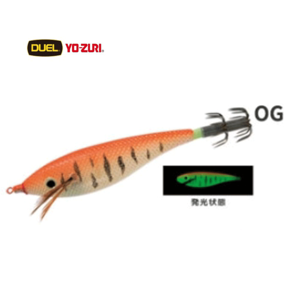 요즈리 울트라 DX 고추장 수박 문어 갑오징어 수평 에기 슷테 루어 A1517 OG, 11.4cm(4.5인치) - 메인 이미지