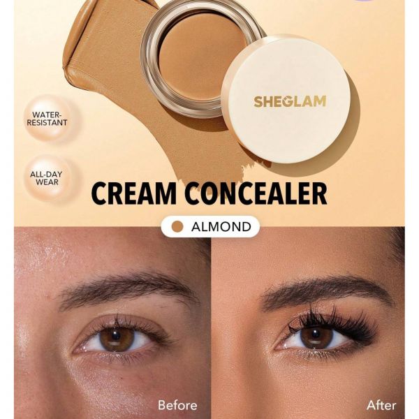 쉬글램 Sheglam Rapid Retouch Cream 컨실러 풀 커버리지 롱래스팅 ALMOND 281373 : 라이프로지스틱스