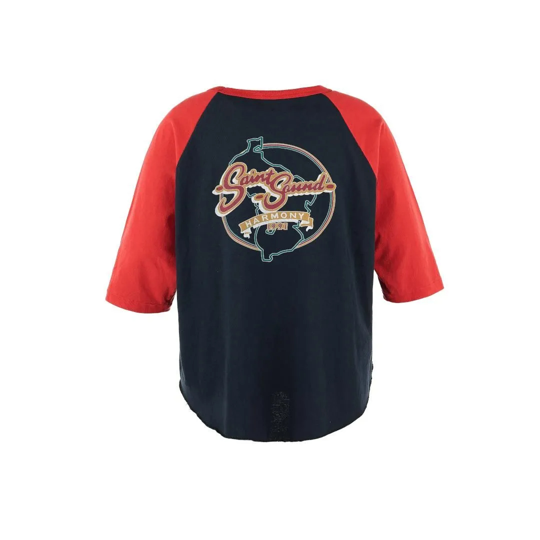 세인트미카엘 SAINTMICHAEL LM SS TEE SNT NOISE 25SS 블랙 - 상세 이미지 2