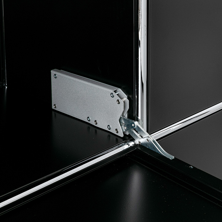 심플리 2x3 수납장 4문 BC133 1520mmx400mmx1210mm, 3단, 매트블랙 7652.9776 - 상세 이미지 3