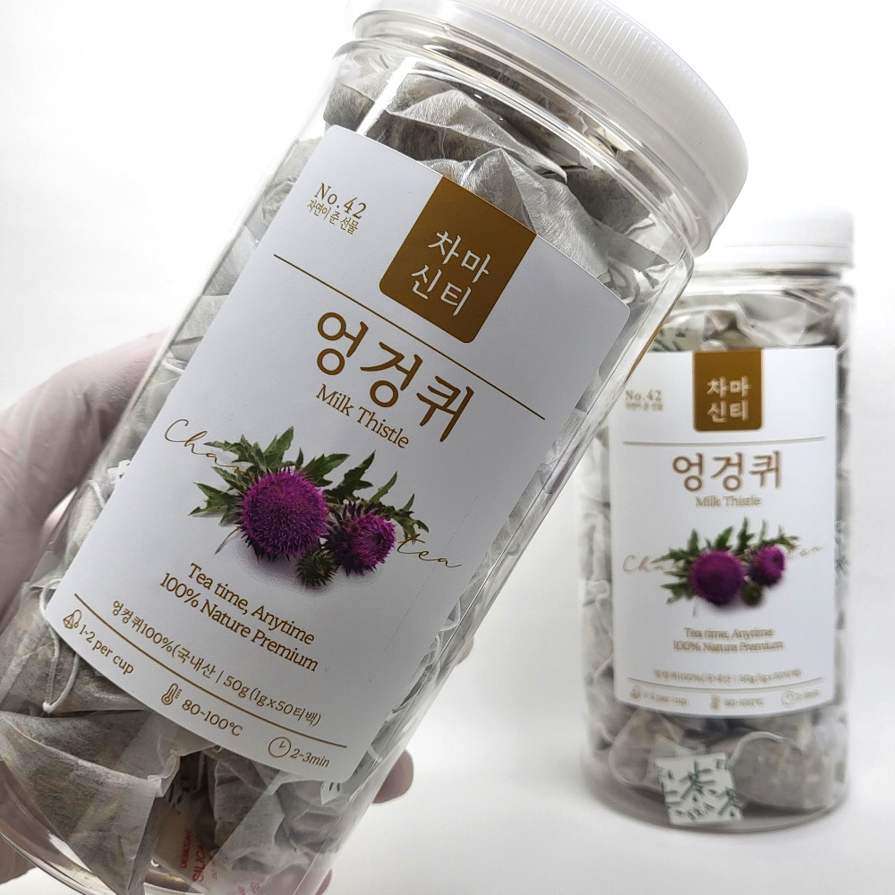 국산 엉겅퀴차 50티백x2개 간에좋은 엉컹퀴 차 효능 - 메인 이미지