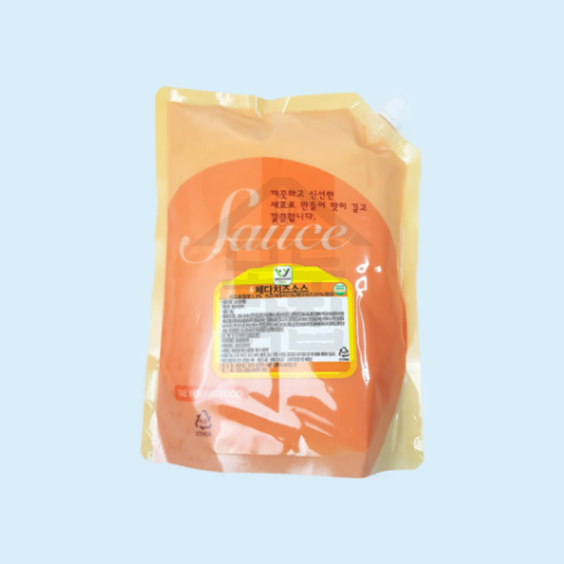 태영식품 체다치즈소스 2KG 뿌링클소스 - 상품 이미지
