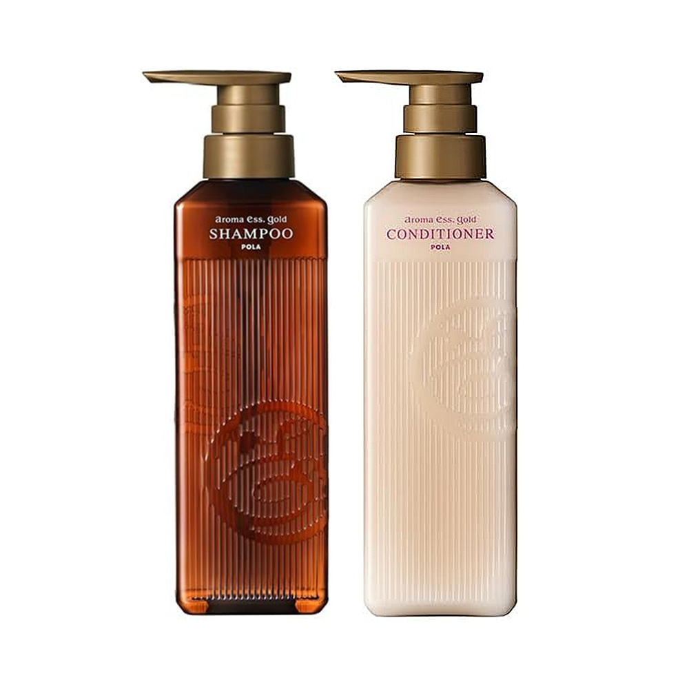 POLA 폴라 아로마에센골드 샴푸 컨디셔너 세트 470ml 논실리콘