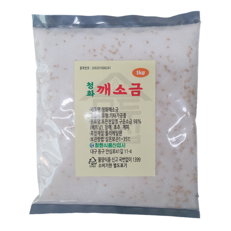 청화 대용량 치킨 양념소금 깨소금 1kg x 20봉지 BOX 업소용 - 상세 이미지 2