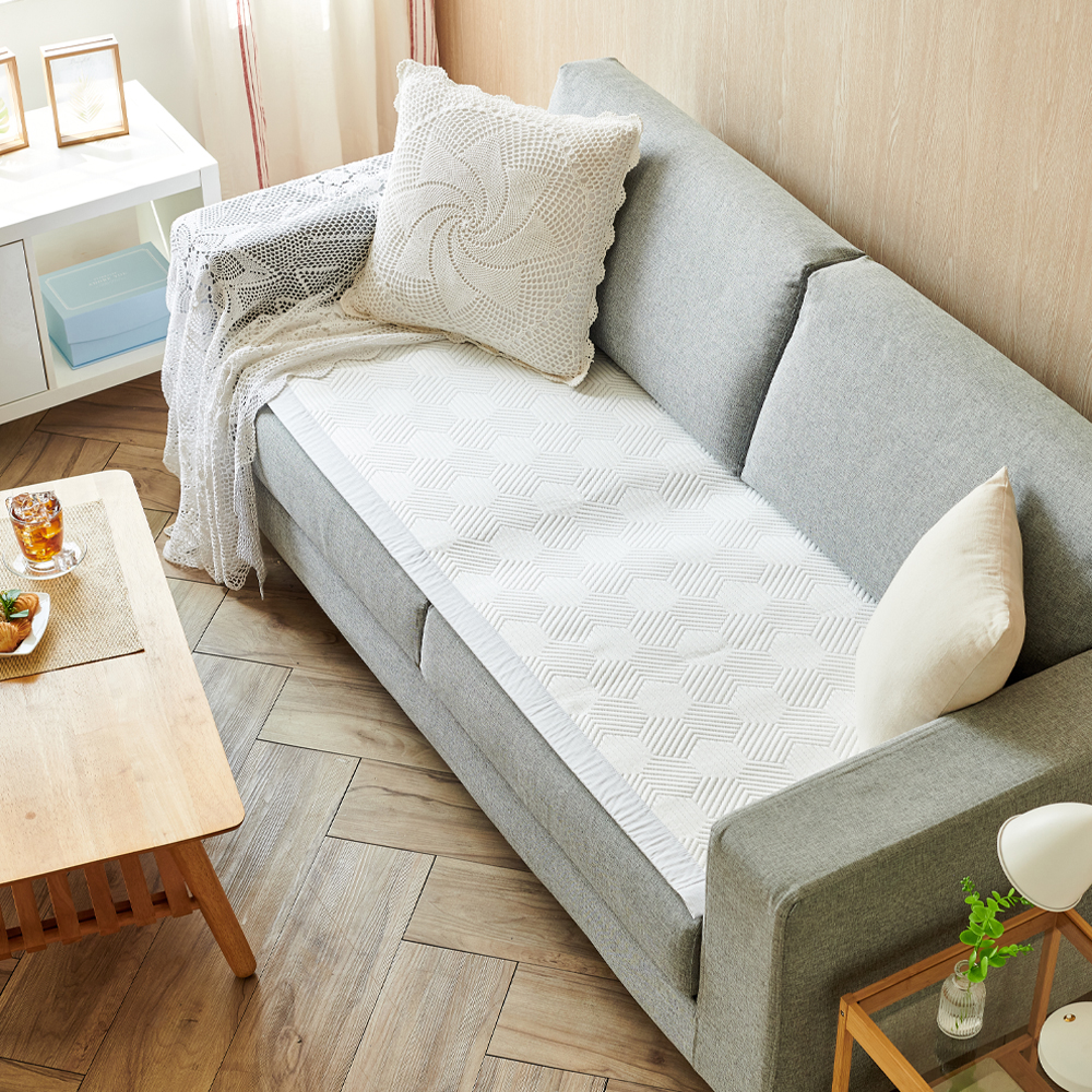 듀라론 냉감 쇼파 여름 패드 3인용 쿨링 돌쇼파 매트 커버 65x175