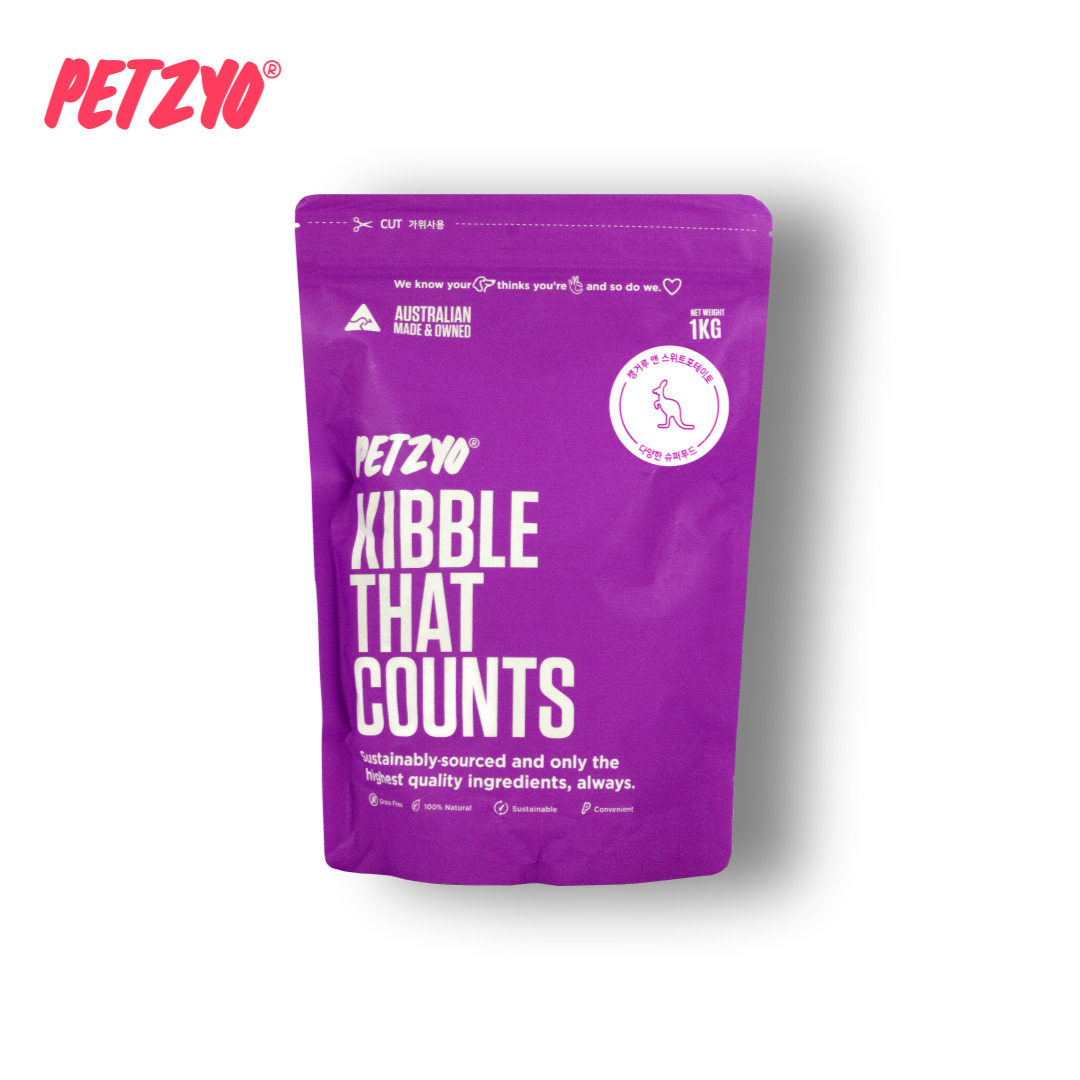 펫죠 키블댓카운트 강아지 반려견 사료 호주 청정 캥거루 & 스위트포테이토 1kg - 메인 이미지