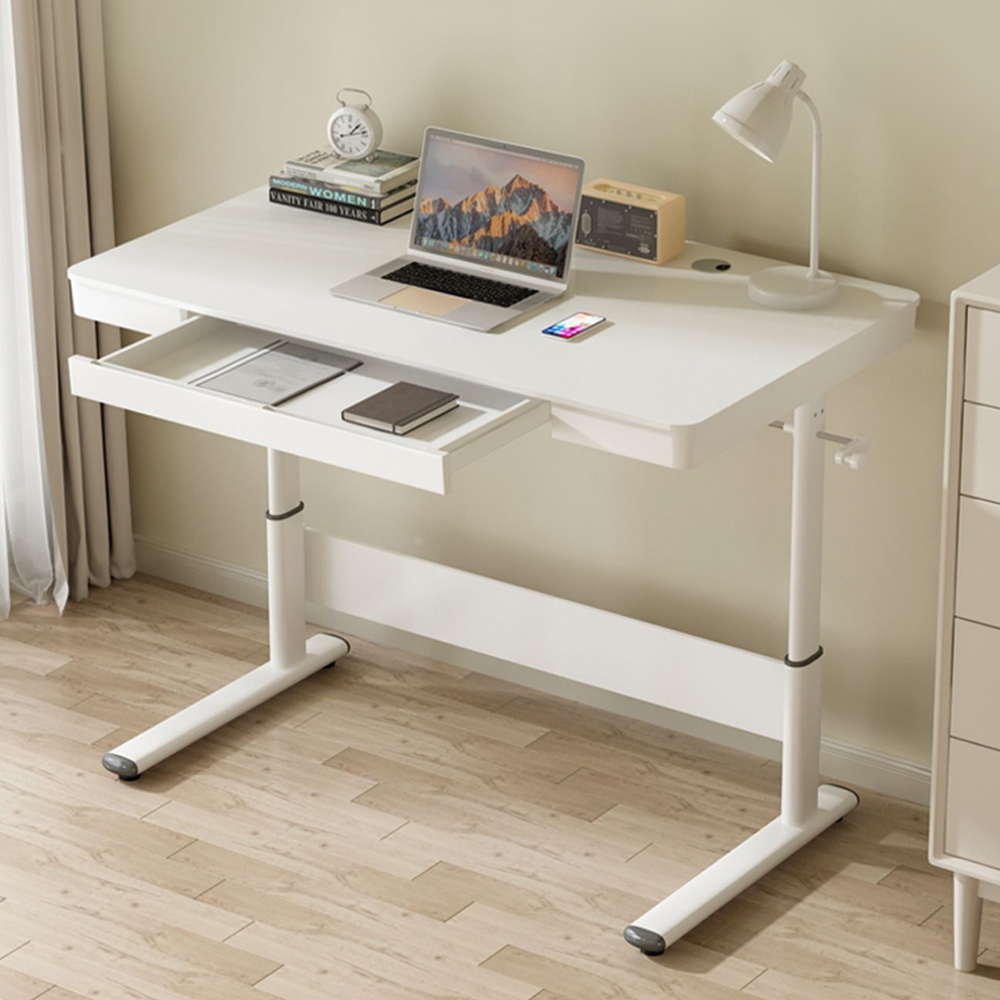 철제 책상 조립 컴퓨터 서재 1인 테이블 학생 간이 원룸 대학생 공부방 자취방 일자형