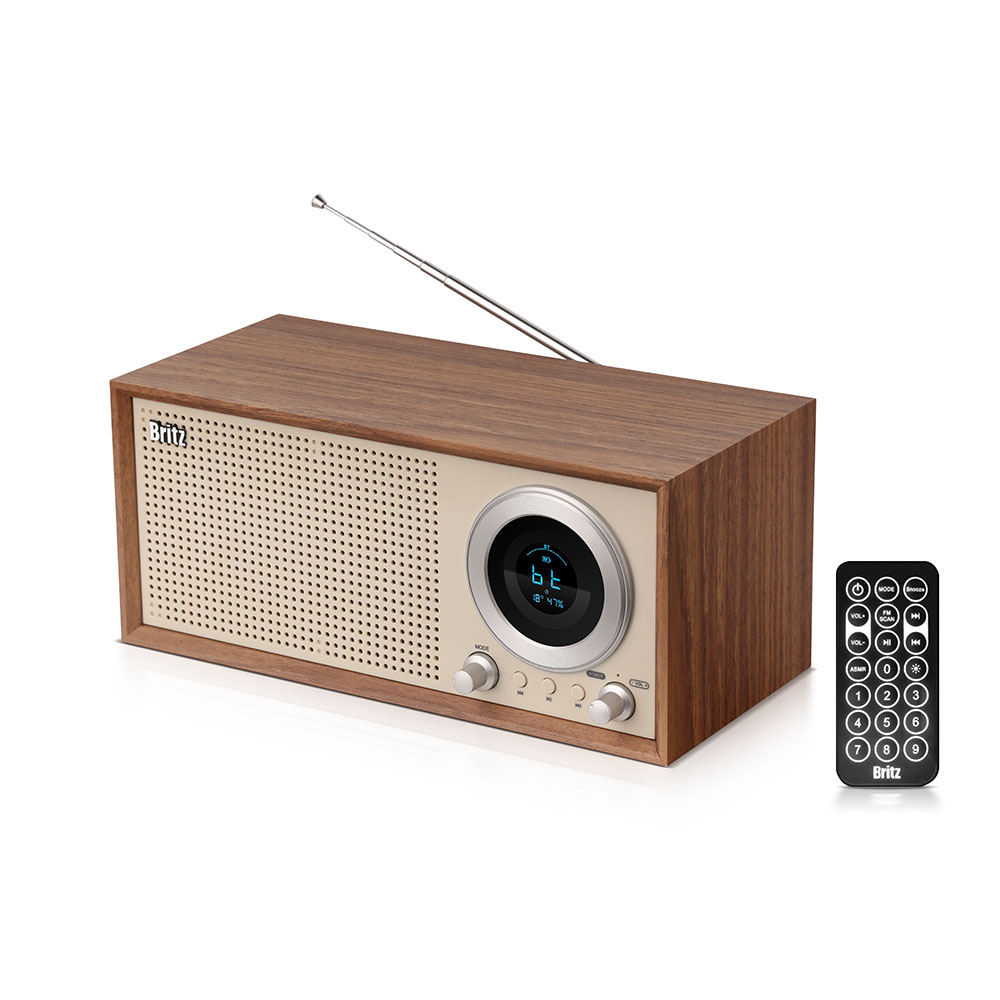 브리츠 블루투스 스피커 라디오 거실 인테리어 알람시계 BA-HMK31 PLUS