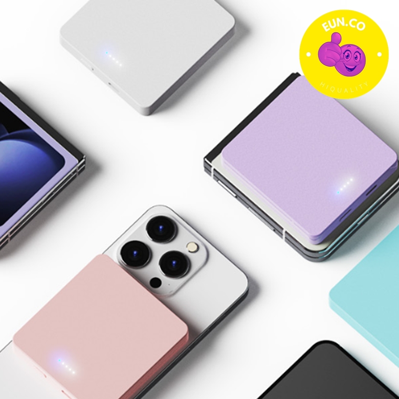 슬림 보조배터리 맥세이프 무선 초고속 아이폰 갤럭시 호환 5000mAh C타입 여행용 휴대용