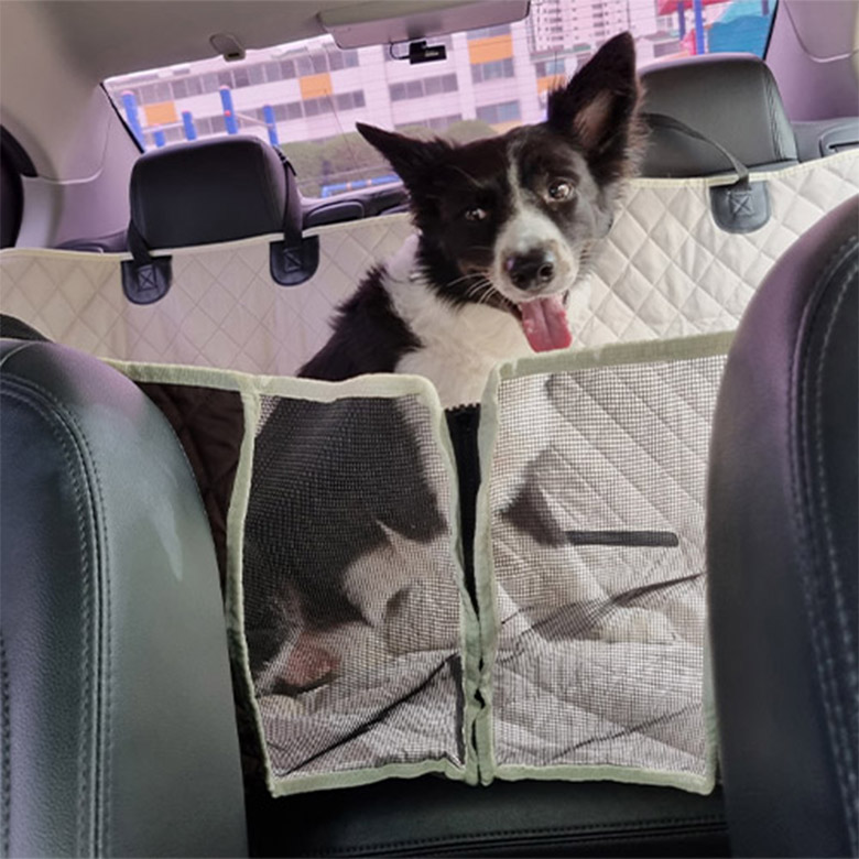 위드레오 애견카시트 대형견카시트 차시트 뒷좌석 풀커버 방수 메쉬창 블랙, XL(특대형)