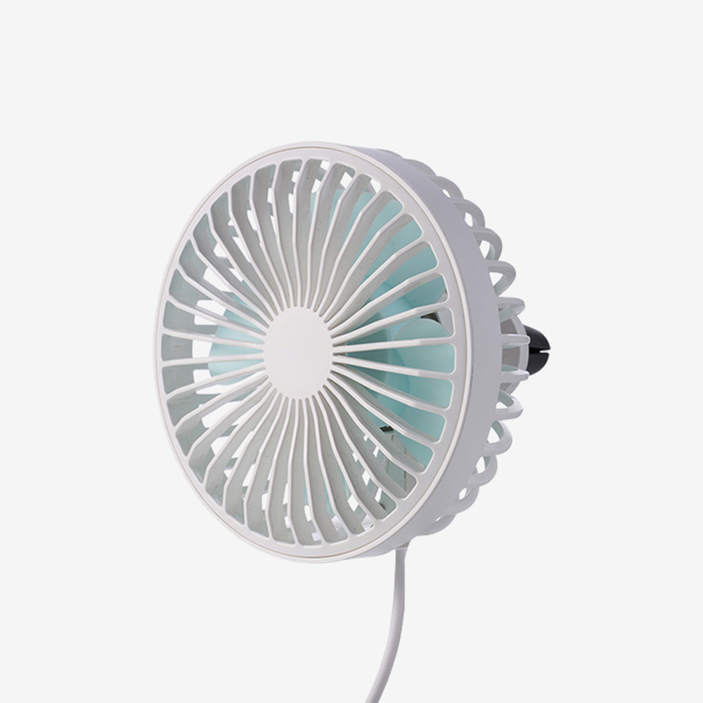 애니클리어 차량용 송풍구 에어컨 거치식 USB 선풍기 에어 쿨링팬 LED 써큘레이터 대쉬보드 윈드실드 헤드레스트 - 상세 이미지 2