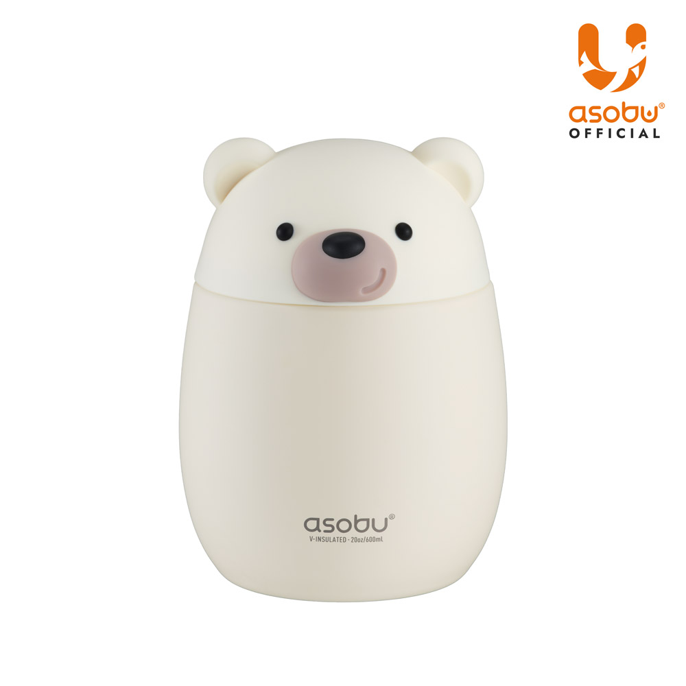 아소부 스테인레스 보온 보냉 베스티 푸드자 보온도시락 베스티 학생 수능 600ml, 베어 - 상세 이미지 4