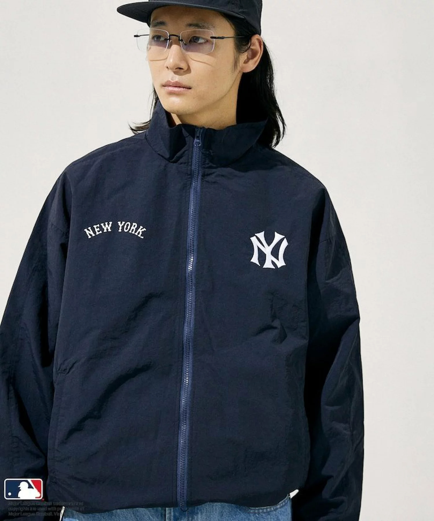프릭스스토어 FREAKS STORE X MLB 나일론 스탠드 블루종 재킷 바람막이 5컬러 이미지 6