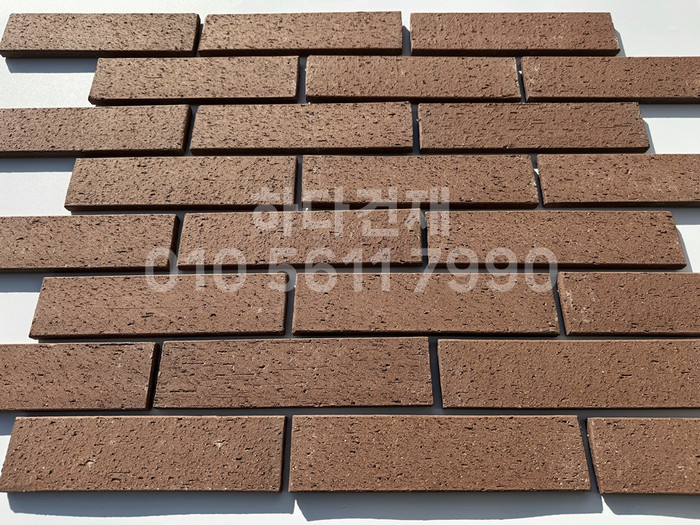 점토타일 전돌 SC 진자주 240x60x12T│파벽돌 인테리어 타일│하다건재