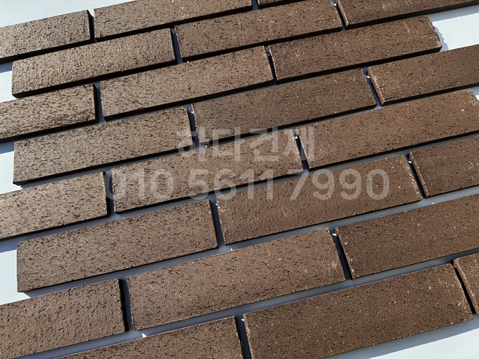 점토타일 전돌 SB브라운 240x60x12T│파벽돌 벽돌타일│하다건재