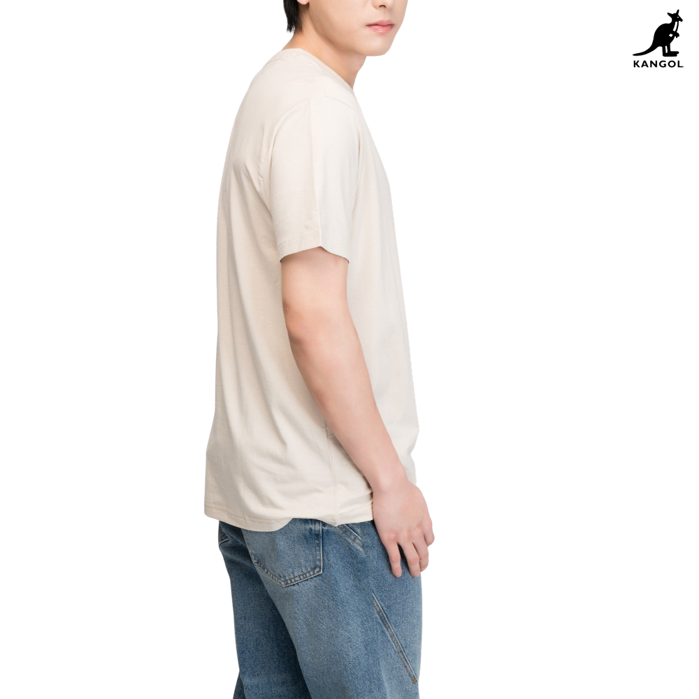 캉골 반팔 티셔츠 남녀공용 K90151 오트밀, XL - 상품 이미지