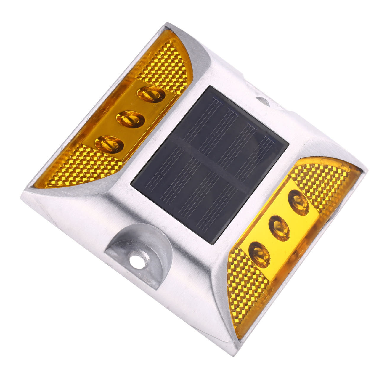 태양광 도로표지병 LED 쏠라 표지병 솔라 사각 주차장 바닥 유도등 이미지 2