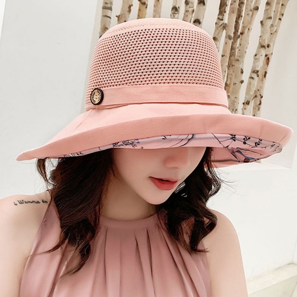 박대표마켓 중년 여성 여름 모자 엄마 할머니 산책모자 챙넓은 자외선 햇빛 차단 - 상품 이미지