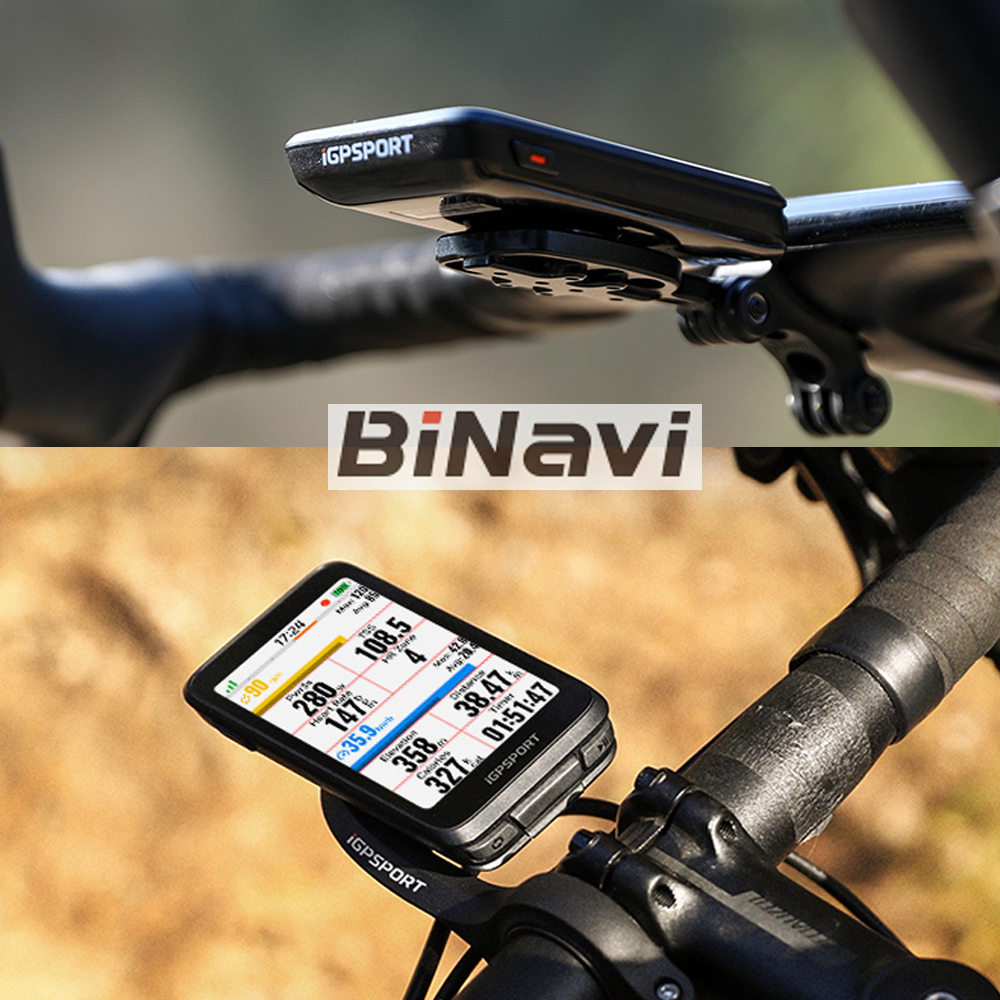 iGPSPORT BiNavi 바이내비 GPS 자전거 속도계 컬러 터치 네비게이션 - 메인 이미지