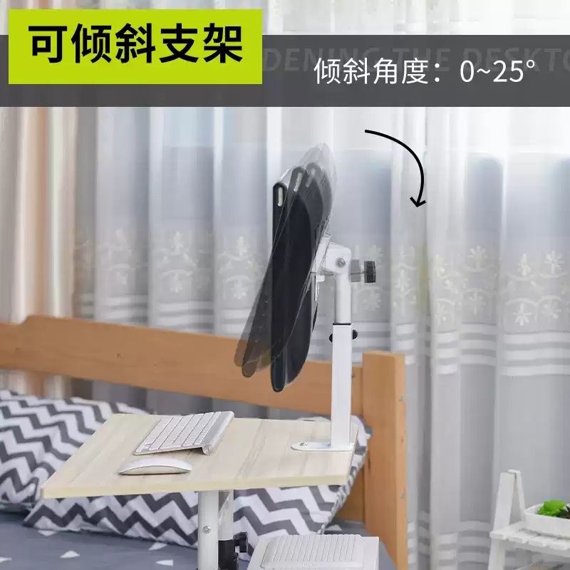 높낮이조절 책상 모션데스크 스탠딩 수동형 간편조립 블랙월넛 59x46x110cm - 상세 이미지 3