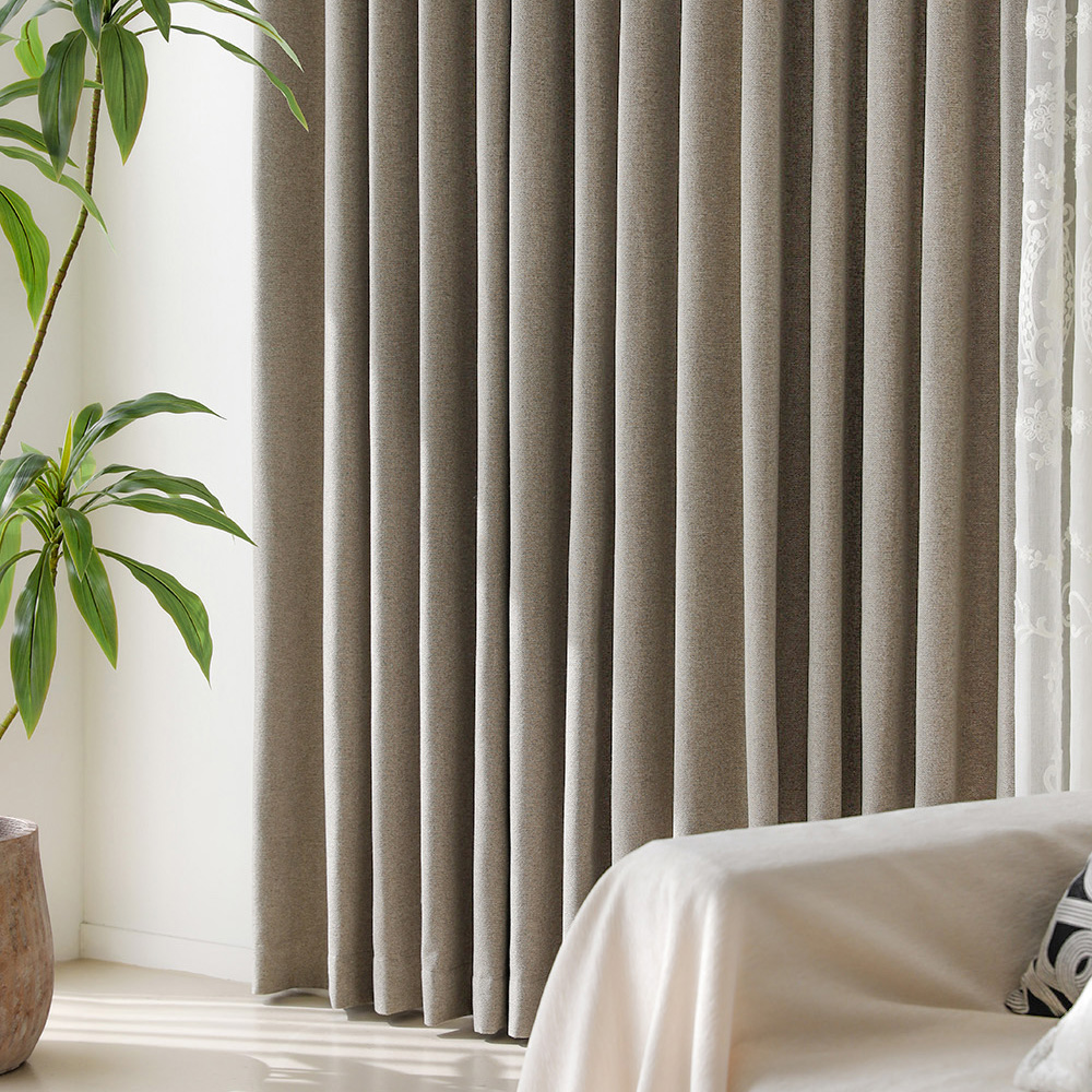 노르딕 사계절 양면 100% 거실 안방 창문 호텔식 암막 커튼