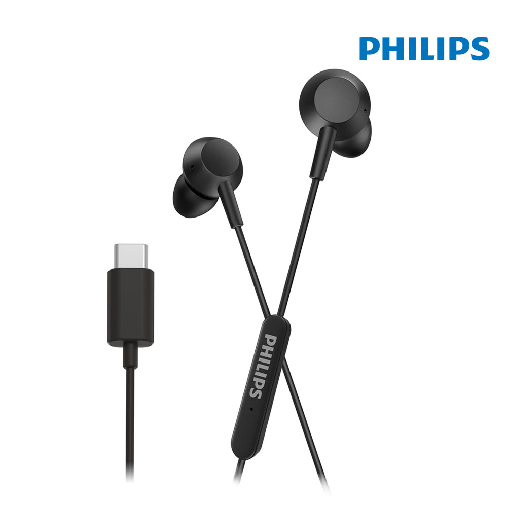 필립스 C타입 이어폰 커널형 고음질 유선이어폰 내장DAC 드라이버 TAE5008 아이폰15 갤럭시24 호환