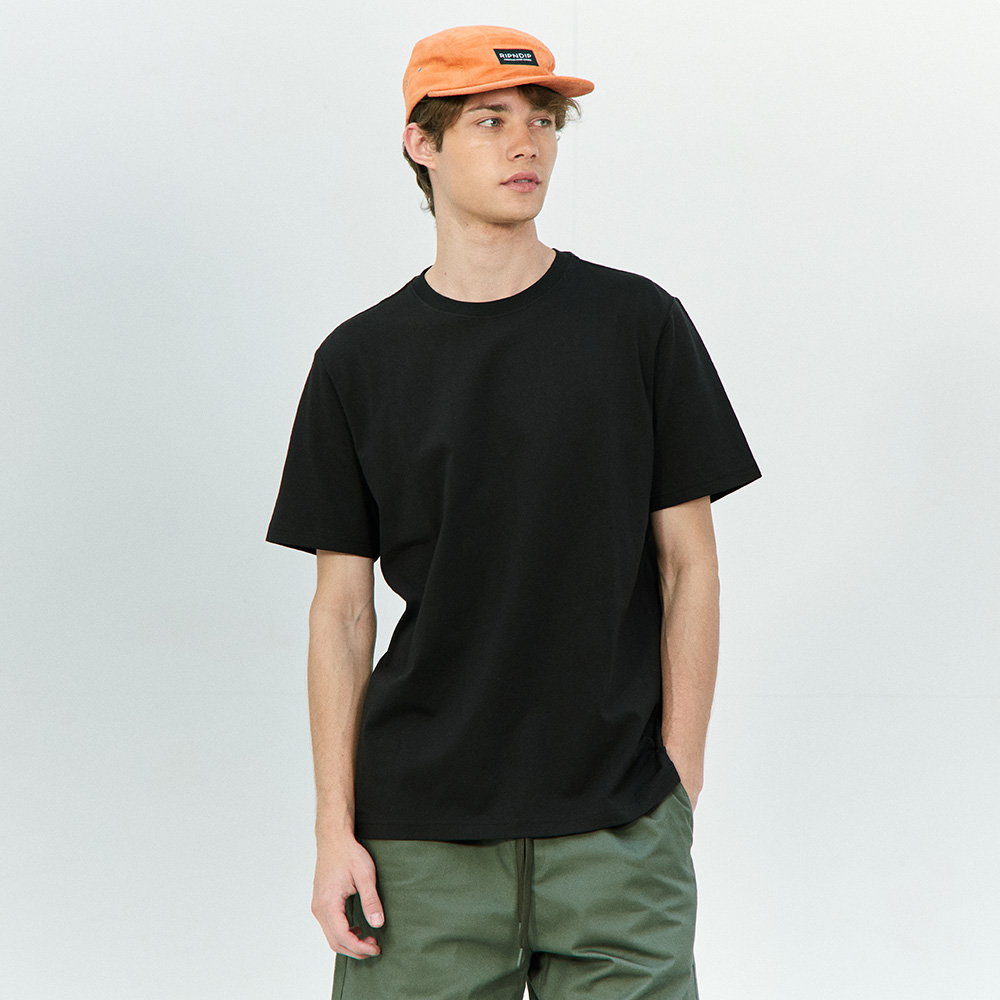 베이직하우스 2SET 고밀도 면 20수 레귤러핏 반팔 티셔츠 - 상세 이미지 3