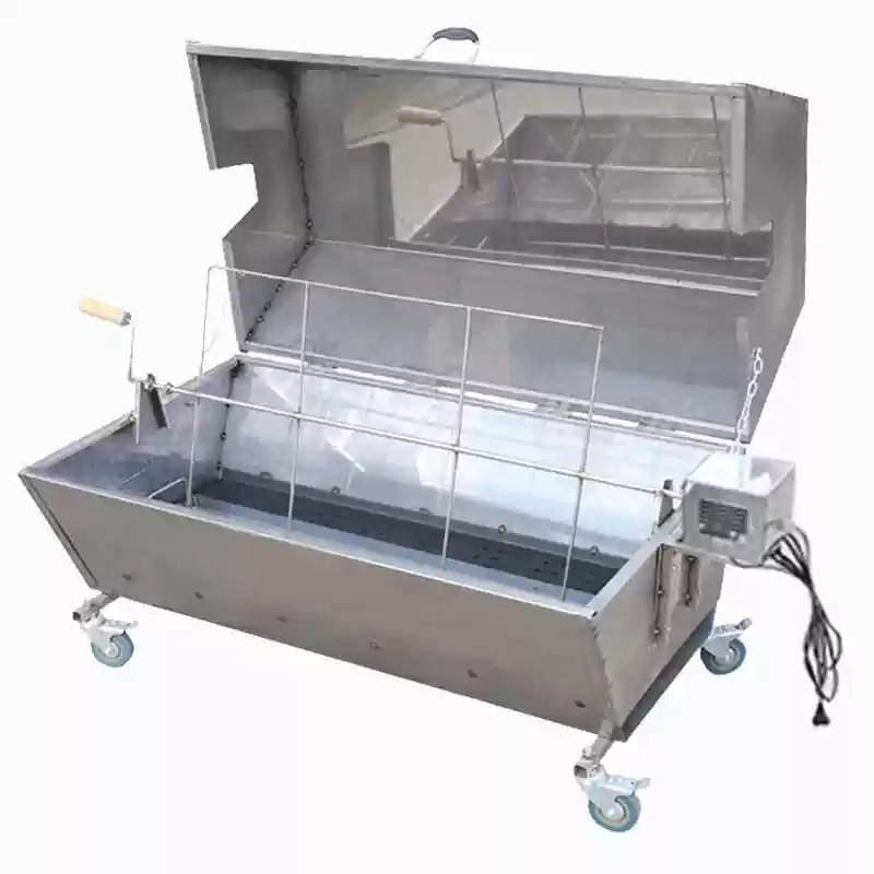 회전구이 그릴 캠핑 꼬치 BBQ 전동 바베큐 숯불 연탄 120x 통양고기 오븐 60개 - 상품 이미지