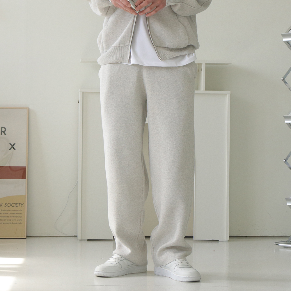 남자 면바지 빅사이즈 밴딩 스판 바지 남자 와이드 팬츠 - 상세 이미지 4
