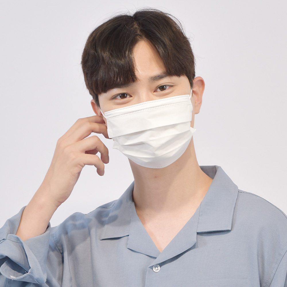 메디케이알 베이직핏 덴탈마스크 KF-AD 300매 L(대형), 복숭아, 300개