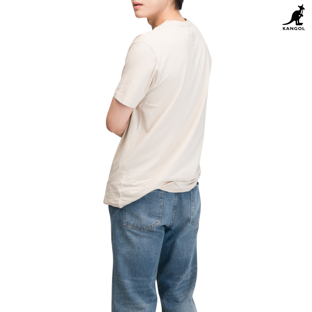 캉골 반팔 티셔츠 남녀공용 K90151 오트밀, M - 상세 이미지 3