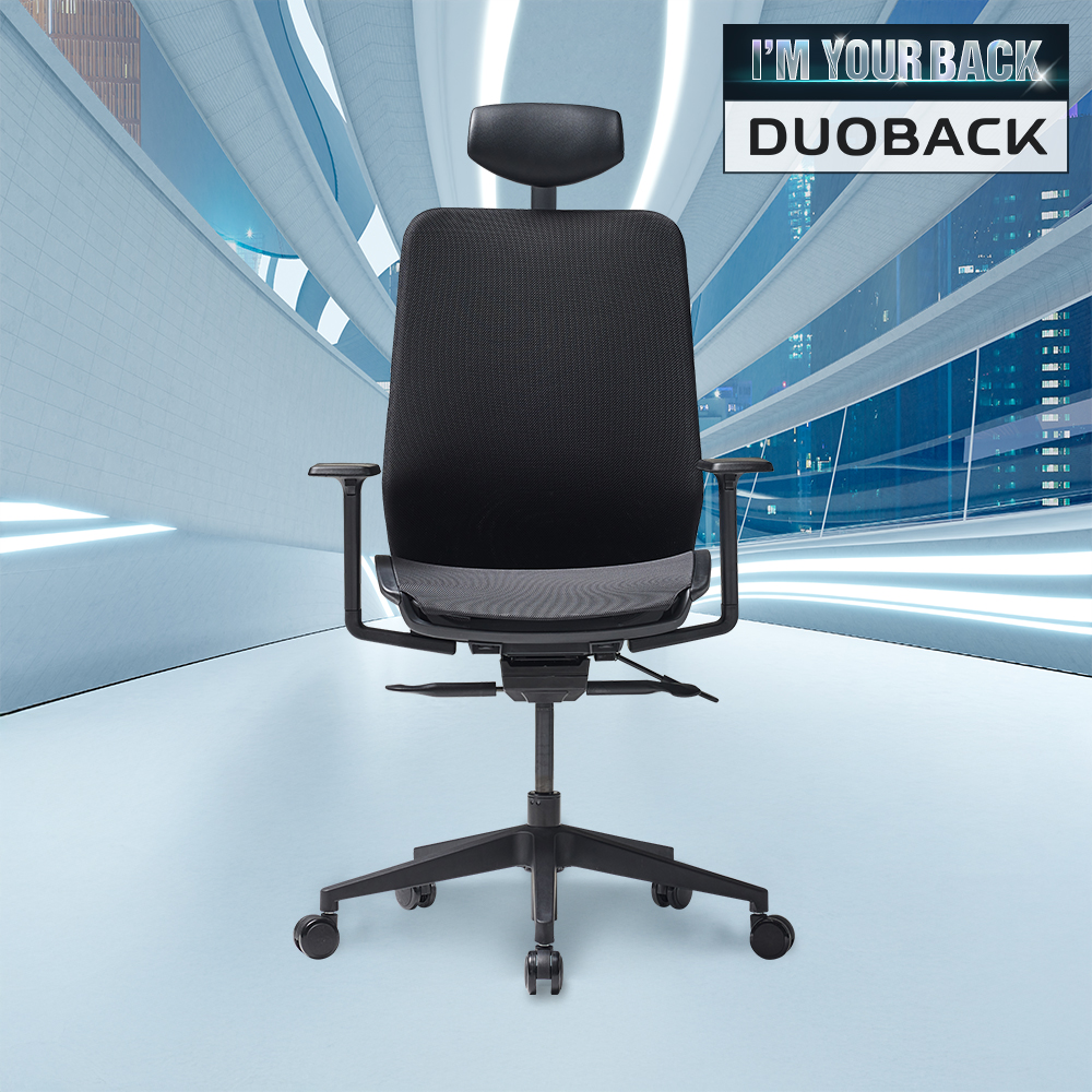 [10% 슈퍼적립][내일출발]듀오백 Q1 AIRO 메쉬 사무용 컴퓨터 책상 의자 일반베이스