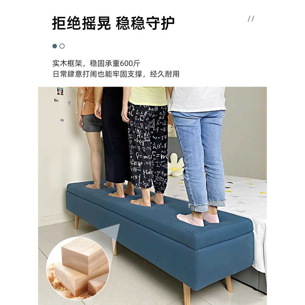 침대 연장 매트리스 사이드 수납장 간병인 보조침대 헤드형 200x30cm - 상세 이미지 4
