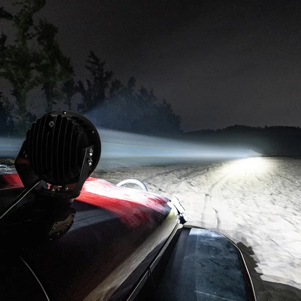 50W LED 써치라이트 집중형 DC 12V 24V 선박용 차량용 굴삭기 트럭 작업등 방수 - 상세 이미지 3