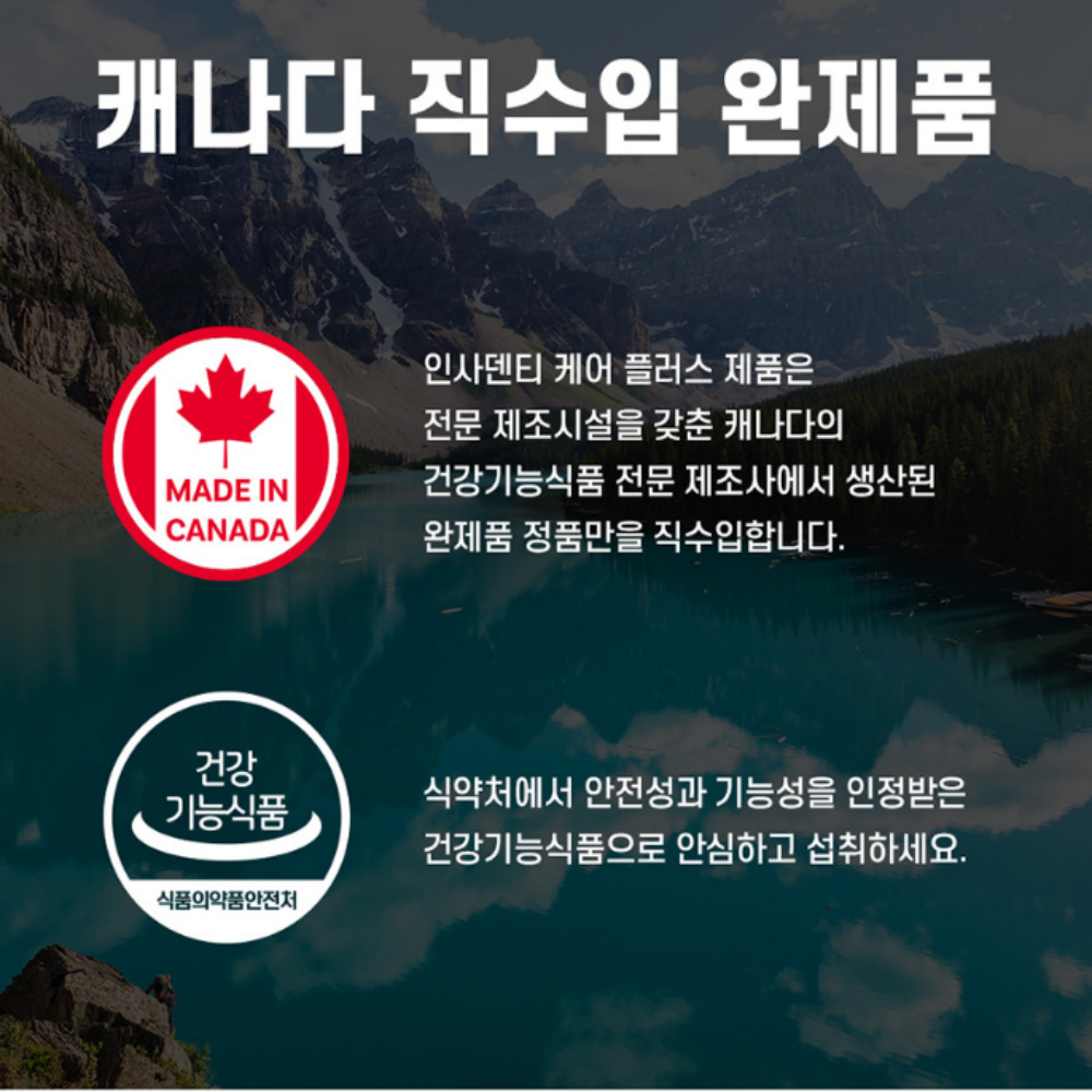 [2+1]캐나다 인사덴티 케어 플러스 6개월분 - 상세 이미지 5