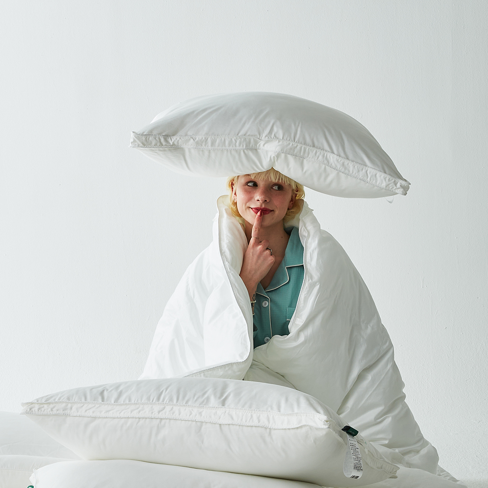 클래식패브릭 항균 옥수수솜 호텔식 베개 미디엄