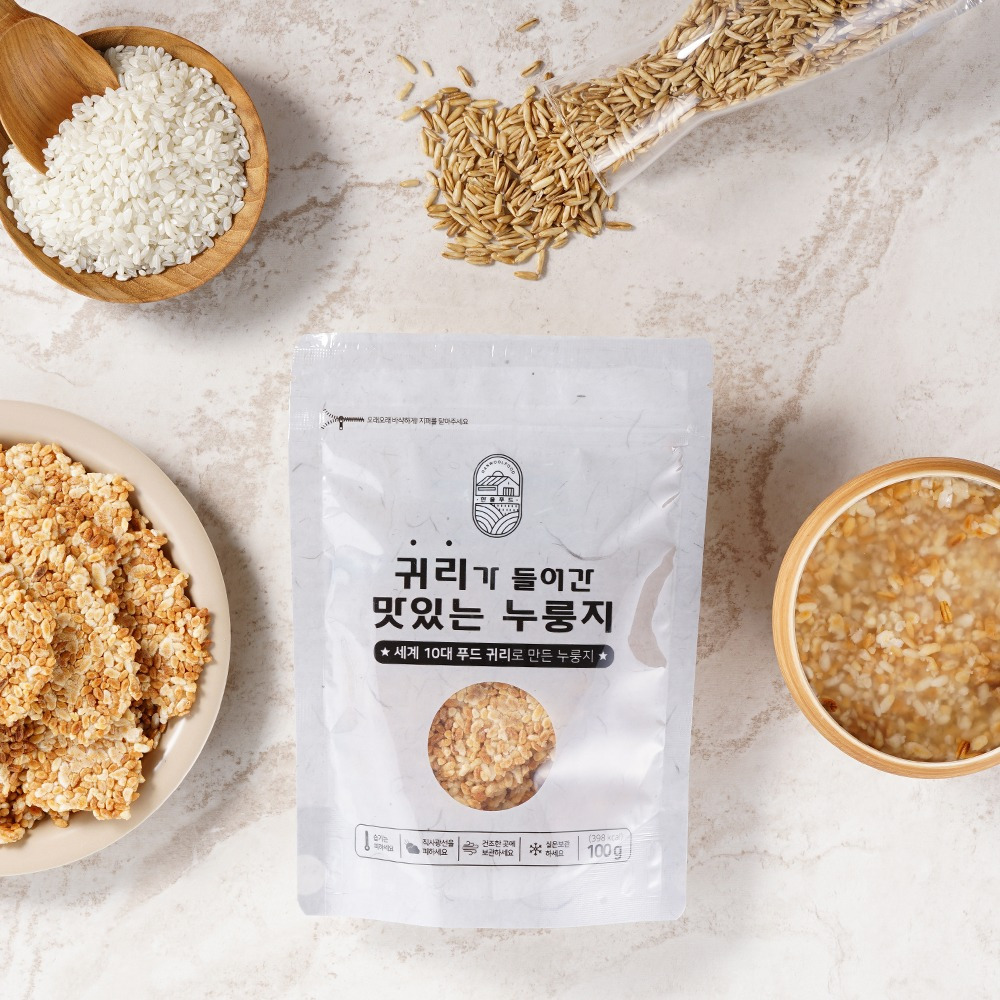 국산쌀 귀리 누룽지 소포장 100g x 10봉 - 상세 이미지 3