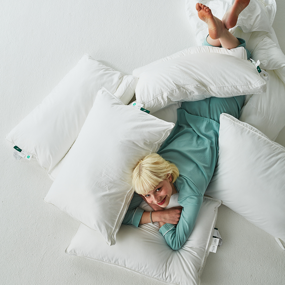 클래식패브릭 항균 옥수수솜 호텔식 베개 미디엄