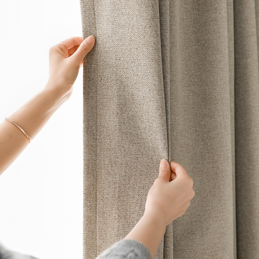 노르딕 사계절 양면 100% 거실 안방 창문 호텔식 암막 커튼