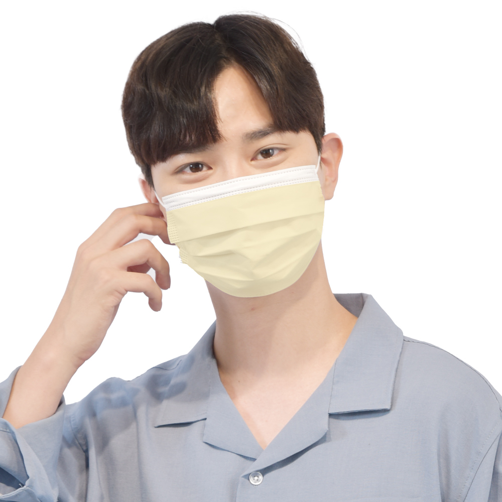 메디케이알 베이직핏 덴탈마스크 KF-AD 300매 L(대형), 복숭아, 300개