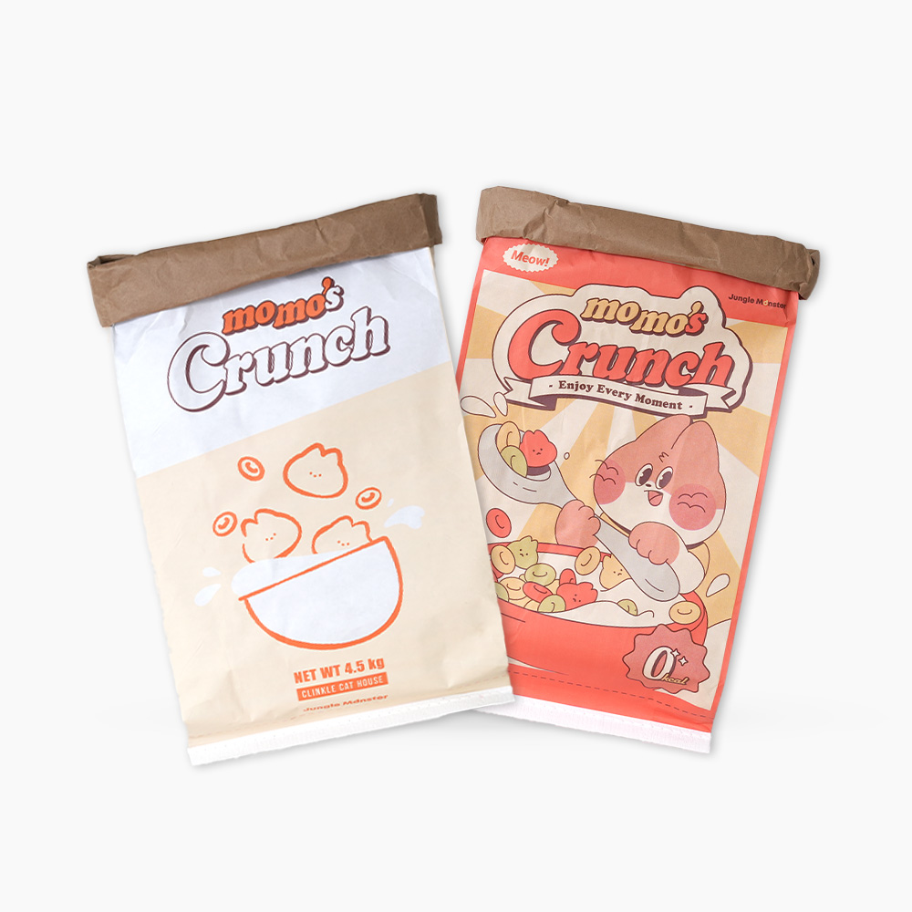 정글몬스터 모모의 크런치백 고양이 바스락 숨숨집