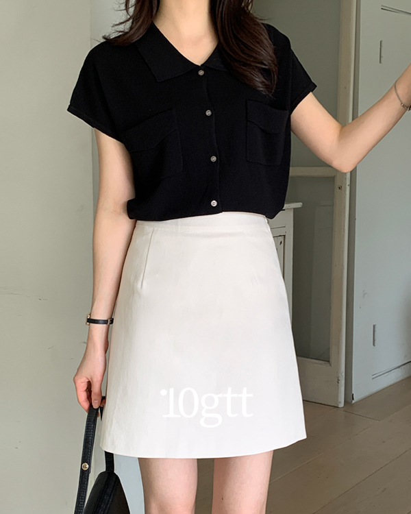 [자체제작] 2982 하이웨스트 a라인 미니 스커트 치마 봄 여름