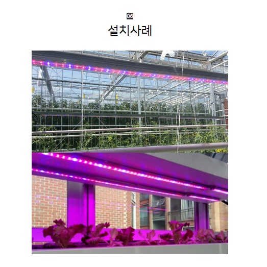 농업용 led 40W 120cm 식물용 led 식물 재배 등 전등 성장 조명 전구 생장 - 상세 이미지 3