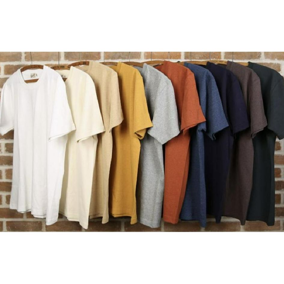 NONSTOCK 논스탁 260g USA Cotton 루프휠 튜블러 반팔티셔츠 아메카지 젖은 베이지 S - 메인 이미지